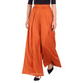 New Arrivals Ladies Orange Color Casual Wear Wide Leg Loose Women Pants